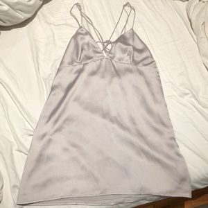 Silver Sexy dress NWT Medium